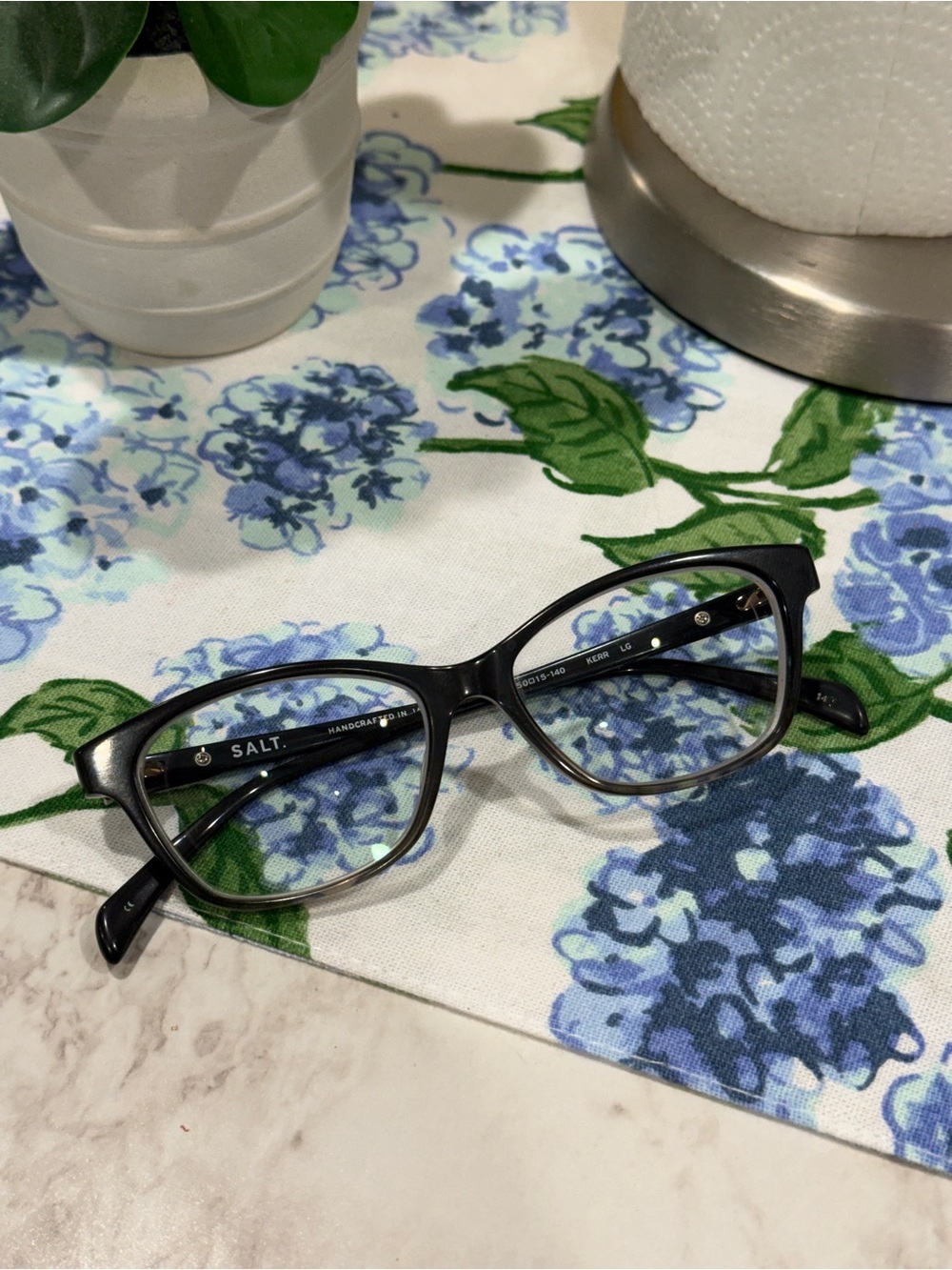 SALT. Kerr Eyeglass Frames Black Gray Gradient